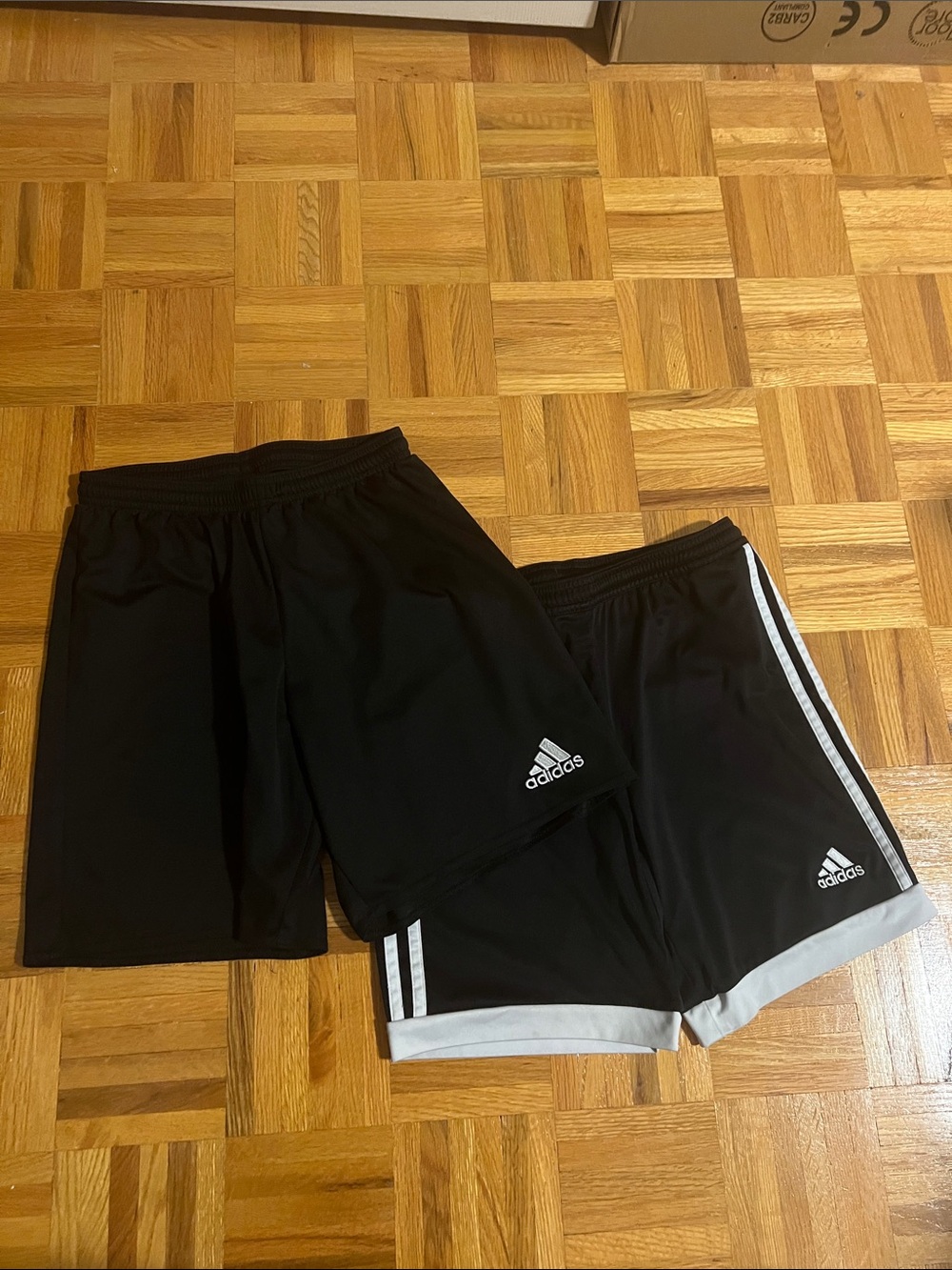 Adidas Black Boys Athletic Shorts (set of 2)